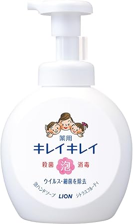 Amazon.co.jp: キレイキレイ [医薬部外品] 薬用 泡ハンドソープ シトラスフルーティの香り 本体ポンプ 大型サイズ 500ml : ビューティー
