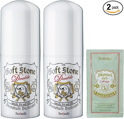 Amazon.co.jp: 【Amazon.co.jp限定】 【医薬部外品】 デオナチュレ ソフトストーンW ワキ用 直ヌリ 制汗剤 スティック 無香料 ×2個(20g×2)+おまけ付き : ビューティー