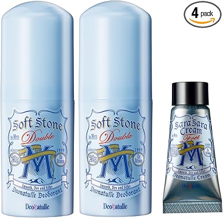 Amazon.co.jp: 【Amazon.co.jp限定】 【医薬部外品】 デオナチュレ 男ソフトストーンW 男性用 ワキ用 直ヌリ 制汗剤 スティック ミント ×2個(20g×2)+おまけ付き : ビューティー