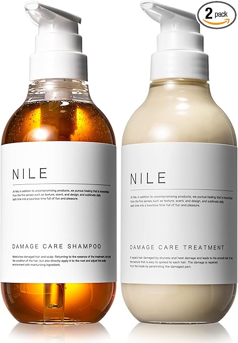 Amazon | NILE ダメージケア シャンプー トリートメント セット各400ml（APPLE BLOOM（フローラル）の香り シャンプー＆トリートメントセット品） | Nile | シャンプー・コンディショナーセット 通販