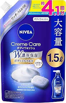 Amazon | 【Amazon.co.jp限定】ニベア クリームケア ボディウォッシュ ヨーロピアンホワイトソープ 詰替 1500ml ボディソープ 全身洗浄料 大容量 スパウト | ニベア | ボディソープ 通販