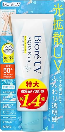 Amazon.co.jp: 【Amazon.co.jp限定】ビオレ UV アクアリッチ ライトアップ エッセンス 100g 日焼け止め SPF50 : ビューティー