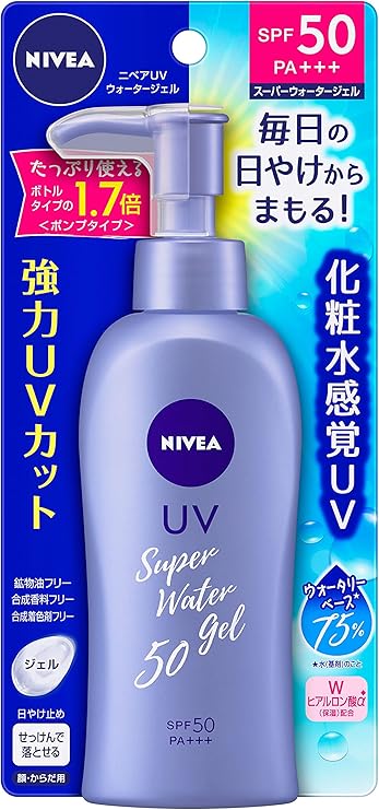 Amazon.co.jp: ニベアサン プロテクトウォータージェル SPF50/PA+++ ポンプ 140g : ビューティー