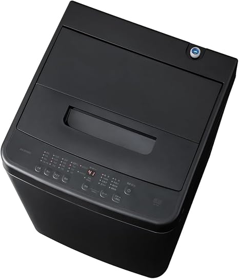 Amazon.co.jp: アイリスオーヤマ 洗濯機 6.0kg ブラック IAW-T606-B ガチ落ち大水流洗浄 部屋干しモード 新生活 一人暮らし : 大型家電
