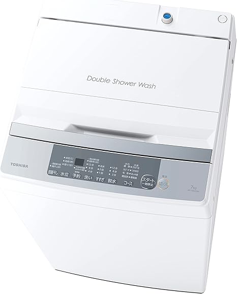 Amazon.co.jp: TOSHIBA(東芝) 全自動洗濯機 7kg AW-700Z2(W) ボディ幅51.5㎝ ステンレス槽 槽洗浄・槽乾燥 縦型 静音 部屋干し 保護カバー ピュアホワイト : 大型家電