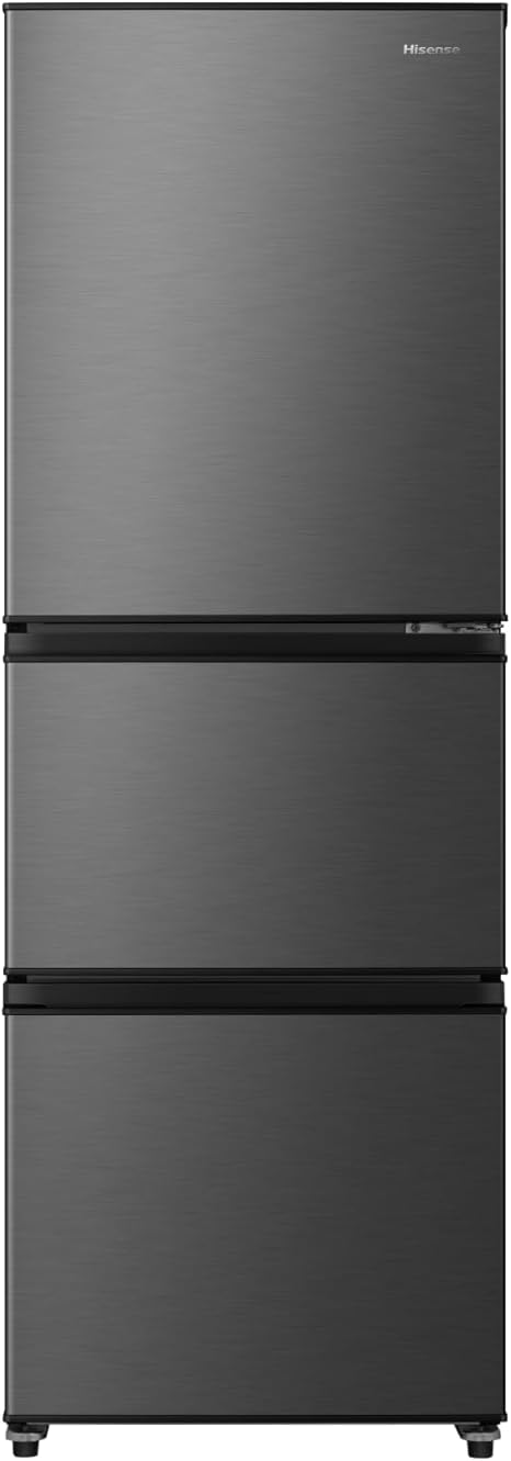 Amazon | ハイセンス 冷蔵庫 幅55.4cm 283L スペースグレー HR-D28ES 3ドア 右開き セレクトチルド室 野菜室 自動霜取り 静音設計23dB | Hisense | 冷蔵庫 通販