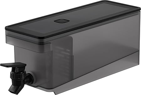 Amazon｜山崎実業(Yamazaki) 冷蔵庫 ドリンクサーバー 1.8L ブラック W10×D31.5×H12.5cm(蛇口・バルブ含む) タワー tower 食洗機対応 冷水筒 麦茶ポット 1585｜ピッチャー・冷水筒 オンライン通販