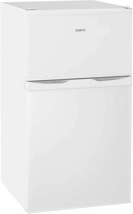 Amazon | 冷蔵庫 95L 小型 一人暮らし 2ドア 家庭用 耐熱天板 コンパクト 左右開き対応 静音 SAMKYO GU90 ホワイト | SAMKYO S | 冷蔵庫 通販