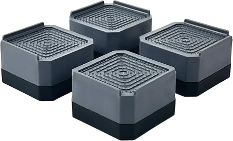 Amazon.co.jp: KOKOBI 洗濯機用防振かさ上げ台 底上げ防振ゴム 【4CM 4個入り】 防音 高さ調節 滑り止め 家具に傷防止 耐荷重約2000kg 洗濯機置き台 乾燥機・冷蔵庫用 嵩上げ台 踏ん張る : 大型家電