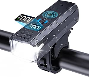 Amazon | 【超高輝度・遠距離照射】 自転車 ライト 光センサー 高輝度 2000ルーメン 小型 IPX7防水 5つ点灯モード 180°大ワイド照明 自動点灯 自転車ヘッドライト クロスバイク/ロードバイク ライト USB充電式 TYPE-C LED残量表示 取り付け簡単 小型 明るい 通勤 通学 防水 防振 防災 地震/停電/登山/夜釣り 緊急対応 急速充電 懐中電灯兼用 日本語説明書付き | oscalee | ヘッドライト