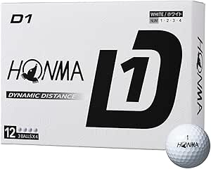 Amazon.co.jp: HONMA 2024 ホンマ D1 BT2401 ホワイト （１ダース12個入） : スポーツ＆アウトドア