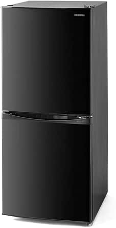Amazon.co.jp: アイリスオーヤマ 冷蔵庫 142L ブラック 幅50cm IRSD-14A-B 2ドア 右開き 直冷式 BIG冷凍室 新生活 一人暮らし : ホーム＆キッチン