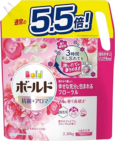Amazon.co.jp: ボールド 洗濯洗剤 液体 プレミアムブロッサム 詰め替え 2,200g[大容量] : ドラッグストア