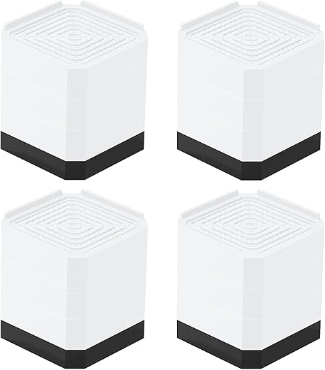 Amazon.co.jp: GOTISO 洗濯機用防振かさ上げ台 防振ゴム 底上げ 10.5cm 洗濯機 台 冷蔵庫 嵩上げ 防音 防振 高さ調整 滑り止め 床に傷防止 耐荷重約500kg 洗濯機置き台 テーブル ベッド ソファー 4個入り ホワイト : 大型家電