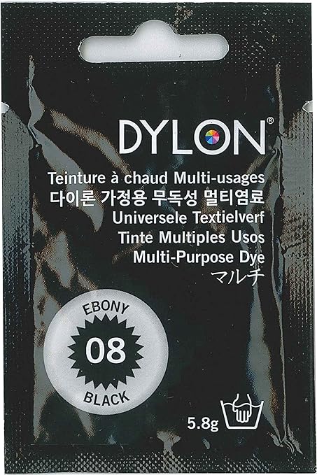 Amazon | DYLON ダイロン 染料 『マルチブリスター 粉末 8 Ebony Black エボニーブラック』 | 染料 通販