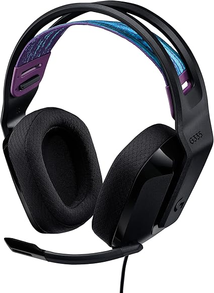 Amazon.co.jp: Logicool G ゲーミングヘッドセット G335 ゲーミング ヘッドセット G335BK 超軽量 222g 3.5mm 有線 立体音響 ステレオ 2.1ch フリップミュート マイク付き PS5 PS4 PC Switch Xbox スマホ 対応 ヘッドホン ヘッドフォン ブラック 国内正規品 : 家電＆カメラ