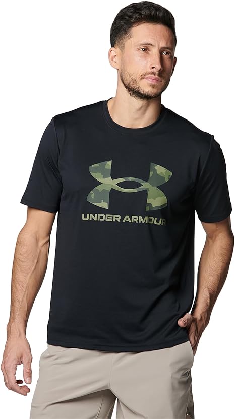 Amazon | [アンダーアーマー] トレーニングTシャツ UAテック カモ ビッグロゴ ショートスリーブ Tシャツ メンズ | Tシャツ・カットソー 通販