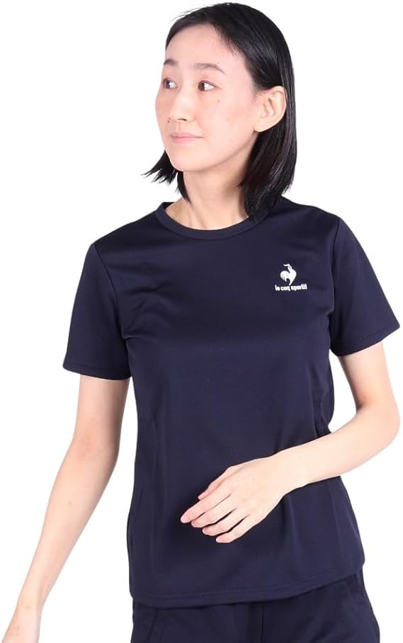 Amazon.co.jp: [ルコックスポルティフ] 半袖 Tシャツ 吸汗速乾 ストレッチ ワンポイント トレーニング ランニング レディース UVカット UPF15 : ファッション