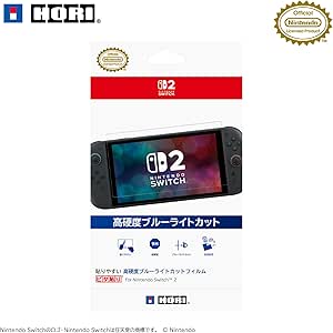 Amazon.co.jp: 【任天堂ライセンス商品】貼りやすい 高硬度ブルーライトカットフィルム“ピタ貼り” for Nintendo Switch™ 2【Switch2専用】 : 家電＆カメラ