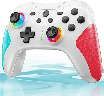 Amazon.co.jp: Switch コントローラー Switch2 TURBO連射機能 スイッチ コントローラー 20時間連続使用 1000mAh大容量 マクロ機能 背面ボタン付き 9色RGBライト Bluetooth 無線接続 ジャイロセンサー搭載 4階段HD振動 スリープ解除 プロコン Switch/Lite/OLEDに対応 Android/IOS/PCにも対応 日本語取扱説明書付き : ゲーム